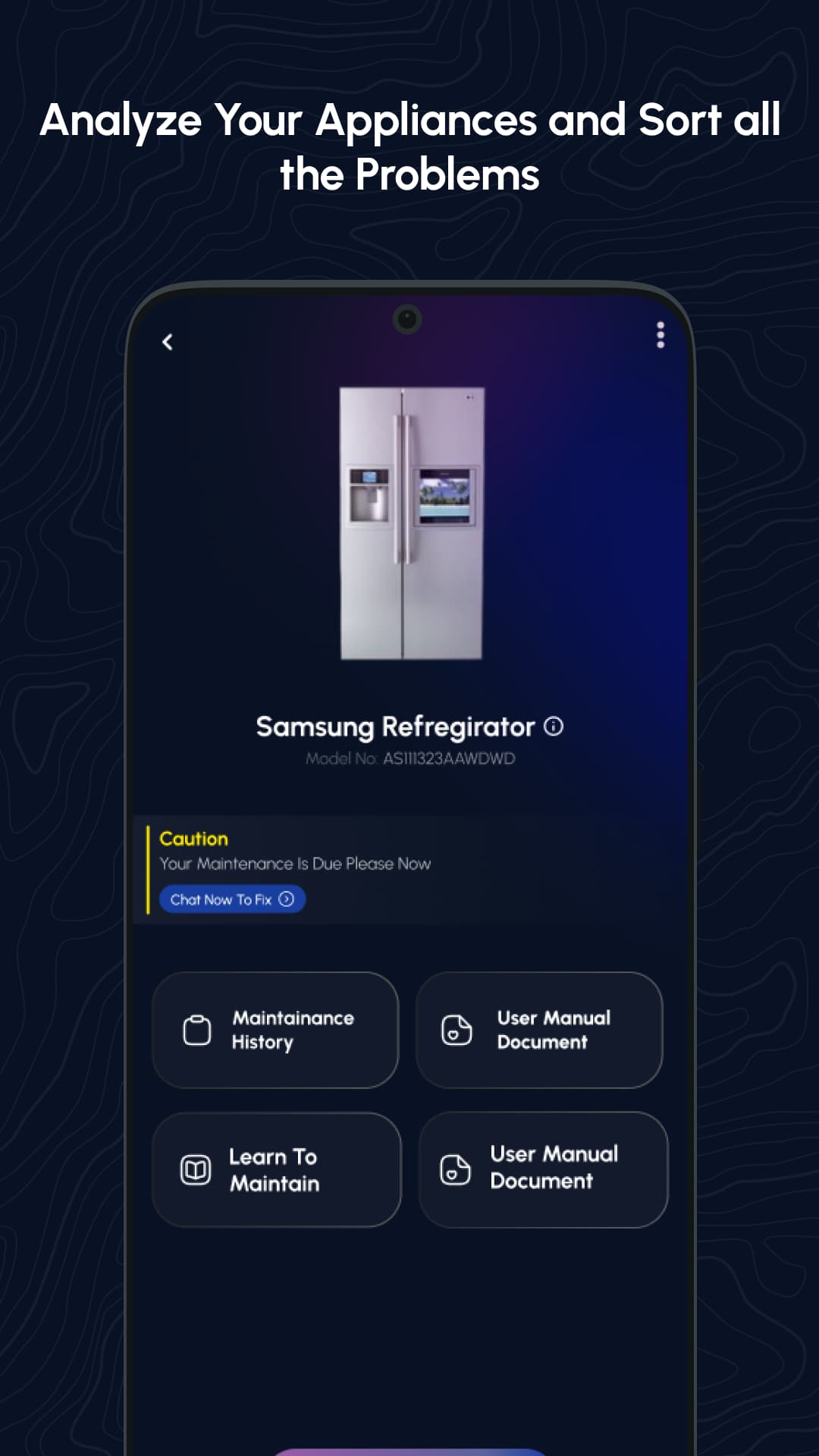 FixAi appliance management interface